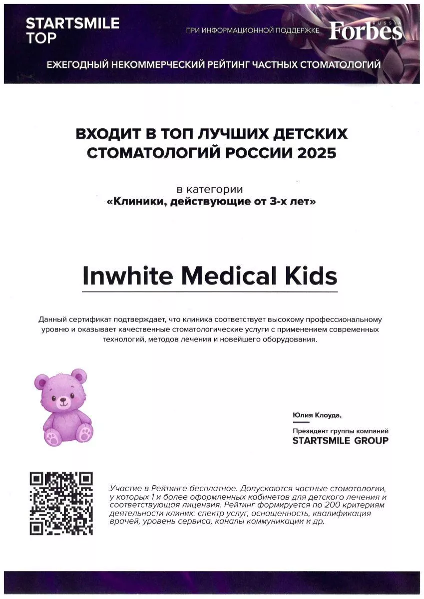 ТОП лучших детских стоматологий России 2025