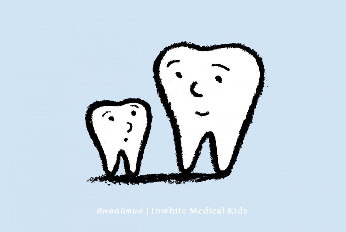 Пост, который поможет родителям отличить молочный зуб от постоянного ?