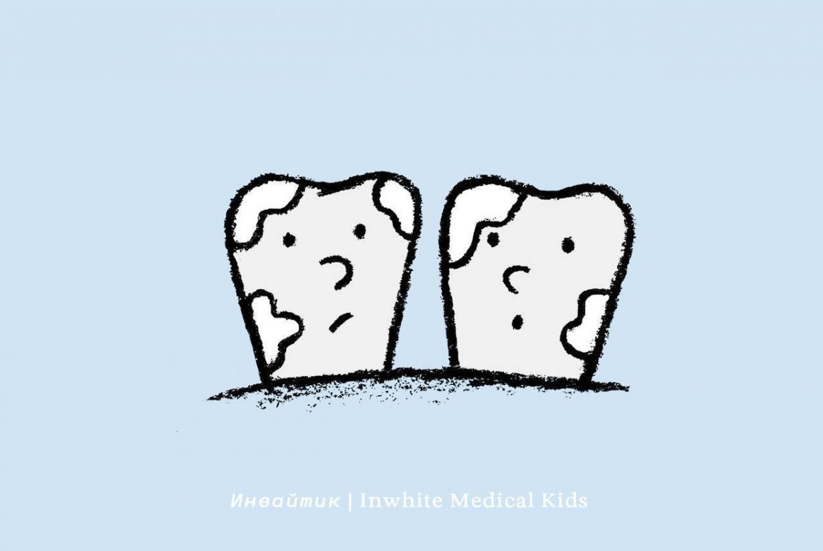 Почему у ребёнка на зубах появились белые пятнышки?